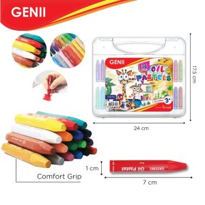 GENIII Oil Pastel 36 color (Hardcase)  (#0007)
